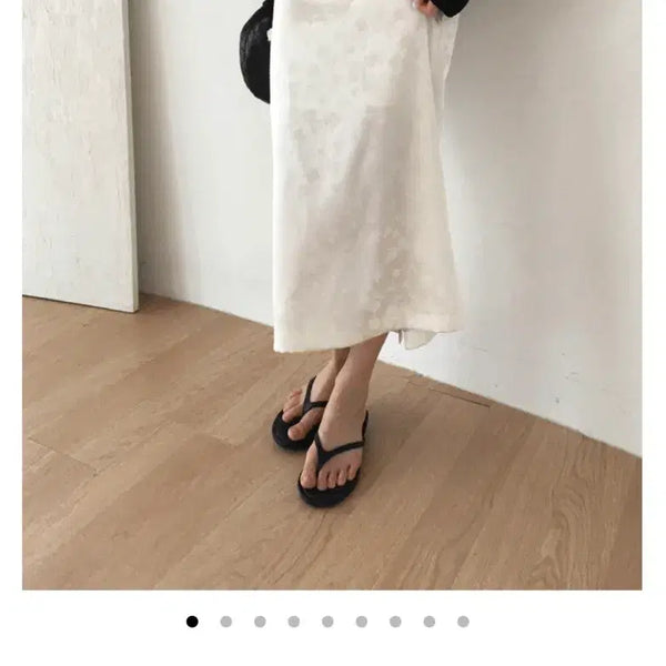 [BUNJANG] Nobuyaka Flower Jacquard Maxi Skirt Ivory / 노비야카 플라워 자카드 맥시 스커트 아이보리