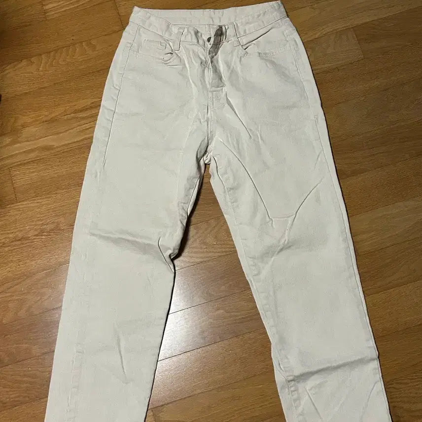 [BUNJANG] Cream Cotton Pants / 크림색코튼팬츠
