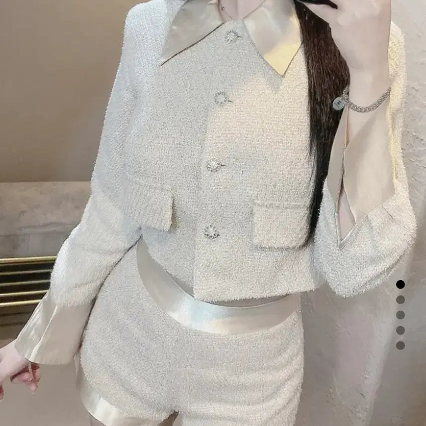 [BUNJANG] Tweed Jacket and Shorts Set / 트위드 자켓 앤 숏팬츠 세트 수입의류 블링크