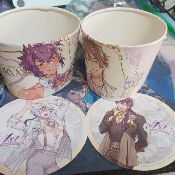 [BUNJANG] Nukarnival Cafe Collaboration Coaster & Cup Holder Set / 누카니발 카페콜라보 코스터 2개&컵홀더 2개