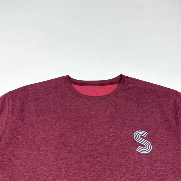 [BUNJANG] IAB STUDIO Training Burgundy T-Shirt (L) / 아이앱스튜디오 트레이닝 버건디 반팔티셔츠 (L)