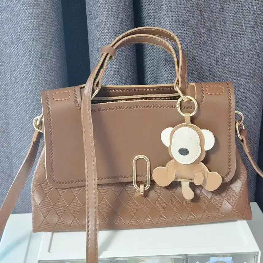 [BUNJANG] Brown Mini Tote Bag / 브라운 미니 토트백 (새상품)