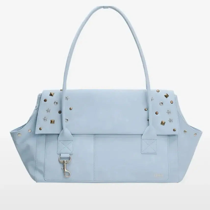 [BUNJANG] Hieta Kira Studded Bag Dusty Blue / 히에타 가방+더스트백(정가 20만 5천원)