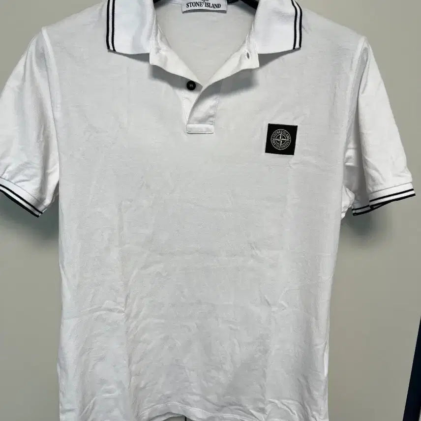[BUNJANG] Stone Island Slim Fit Polo Shirt - Size L / [L] 스톤 아일랜드 카라티 슬림핏