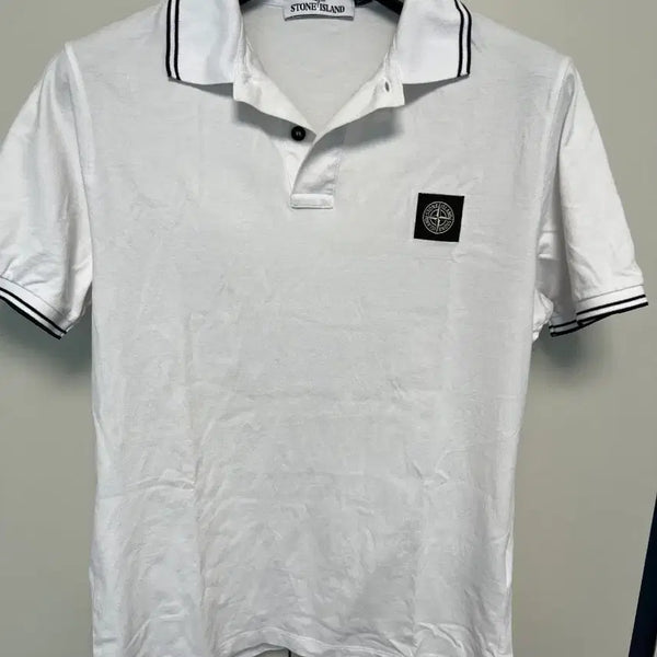 [BUNJANG] Stone Island Slim Fit Polo Shirt - Size L / [L] 스톤 아일랜드 카라티 슬림핏