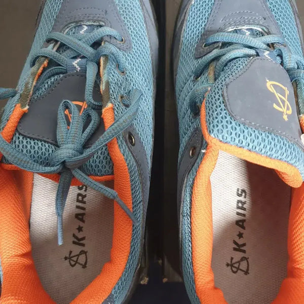[BUNJANG] Air Pump Safety Shoes Blue/Orange Size 275 / 에어펌프안전화  275  블루/오렌지