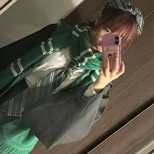 [BUNJANG] Harry Potter Slytherin Uniform Set / 해리포터 슬리데린 교복 정품
