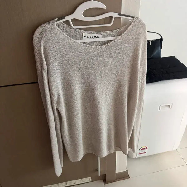 [BUNJANG] AUTUMN Beige Knit Sweater / AUTUMN 니트 베이지