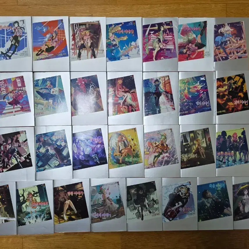 [BUNJANG] Nisioisin Monogatari Series Light Novels Complete Set with Bookmarks / 니시오 이신 모노가타리 시리즈(이야기 시리즈) 책갈피 포함 전권 일괄