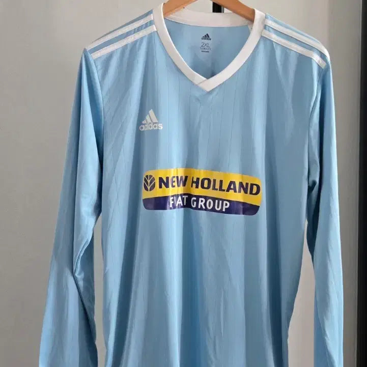 [BUNJANG] Adidas New Holland FIAT GROUP Long Sleeve Football Jersey / 아디다스 뉴홀랜드 FIAT GROUP 긴팔 축구 유니폼