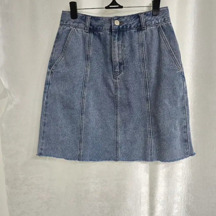 [BUNJANG] Plastic Island Denim A-Line Skirt / 플라스틱아일랜드 데님 A라인 스커트 (2219)