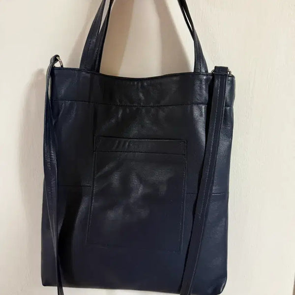 [BUNJANG] Lambskin Leather Navy Shoulder Bag / 양가죽 가방 판매합니다