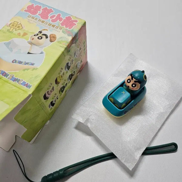 [BUNJANG] Crayon Shin-chan Animal Keycap Keychain (Dinosaur) / 새상품) 짱구는못말려 동물 키보드캡  키캡 키링  짱구 공룡
