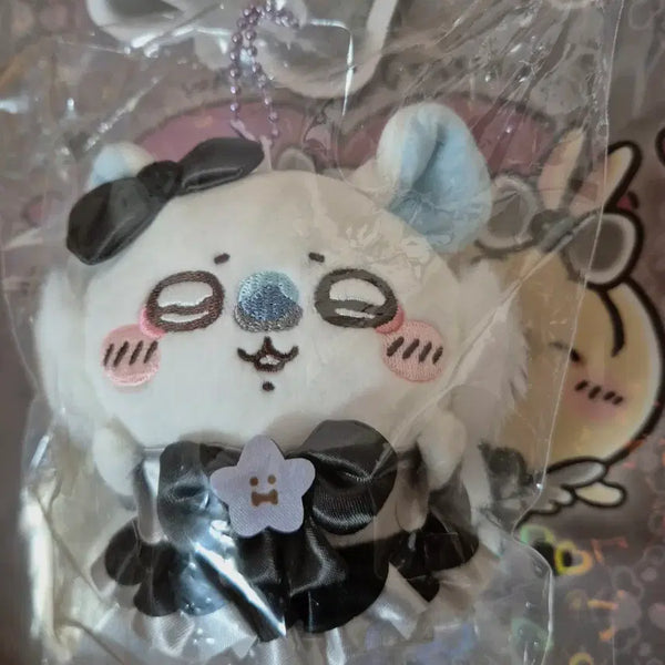[BUNJANG] Chiikawa Magical Darkened Momonga Mascot Plush / 치이카와 매지컬 흑화 모몽가 마스코트 먼작귀 인형