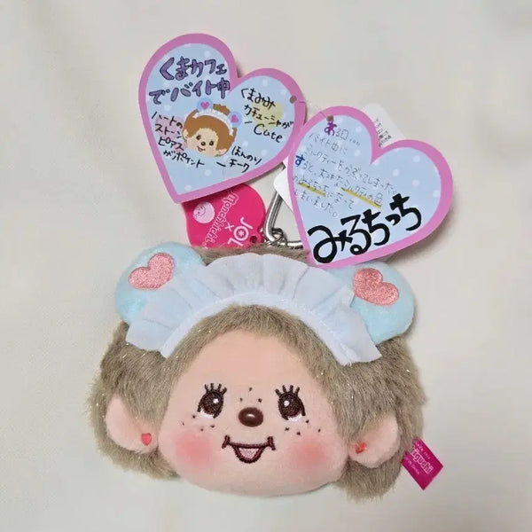 [BUNJANG] Monchhichi Jol Miruchichi Pass Case Carabiner Keychain / 몬치치 JOL 미루치치 패스케이스 카라비너 키링