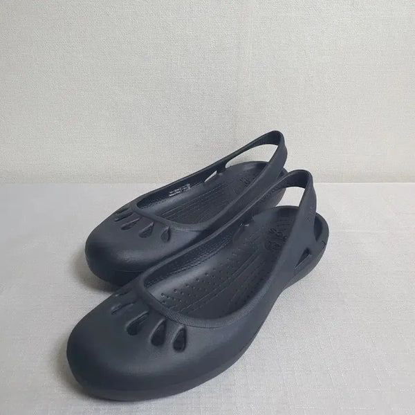 [BUNJANG] Crocs Malindi Jelly Flat Sandals Black 250mm / 크록스 샌들 말린디 젤리 플랫슈즈 블랙 250mm