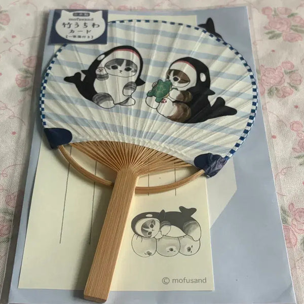 [BUNJANG] Morphsand Orca Fan & Letter Set / 모프샌드 범고래 부채 편지지