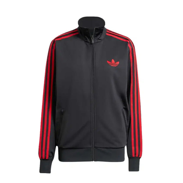 [BUNJANG] Adidas Classic Firebird Loose Track Top Black Better Scarlet / 아디다스 클래식 파이어버드 루즈 트랙탑 블랙 배러 스칼렛