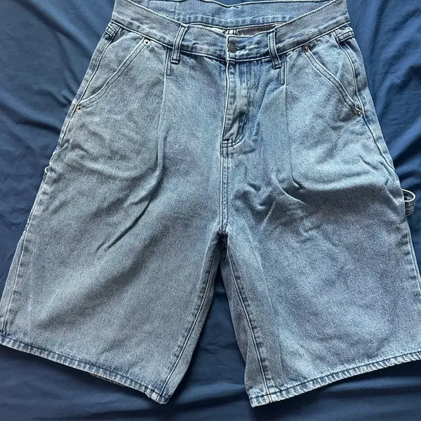 [BUNJANG] DIMITRIBLACK Carpenter Bermuda Shorts Bio-Washed Light Blue / [1, 30] 디미트리블랙 카펜터 버뮤다 팬츠 바이오워싱 라이트블루