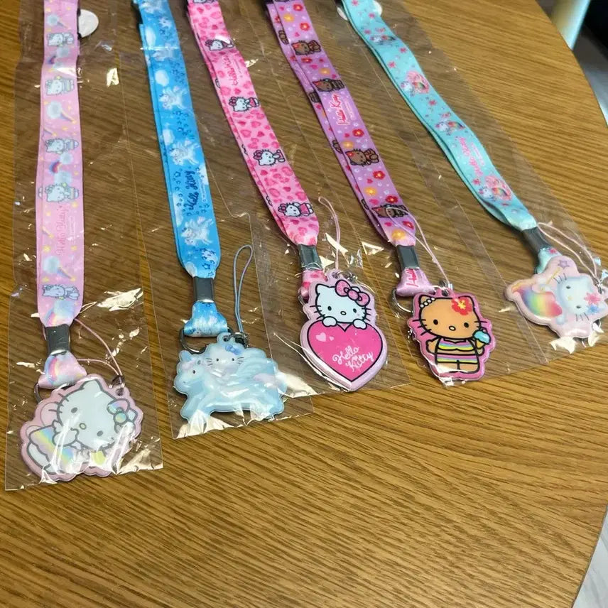 [BUNJANG] Sanrio Hello Kitty Neck Strap (5 Variants) / 키티 넥스트랩 5종 개당 태닝키티 앤젤 호피