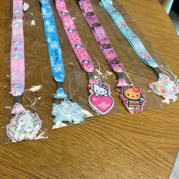 [BUNJANG] Sanrio Hello Kitty Neck Strap (5 Variants) / 키티 넥스트랩 5종 개당 태닝키티 앤젤 호피