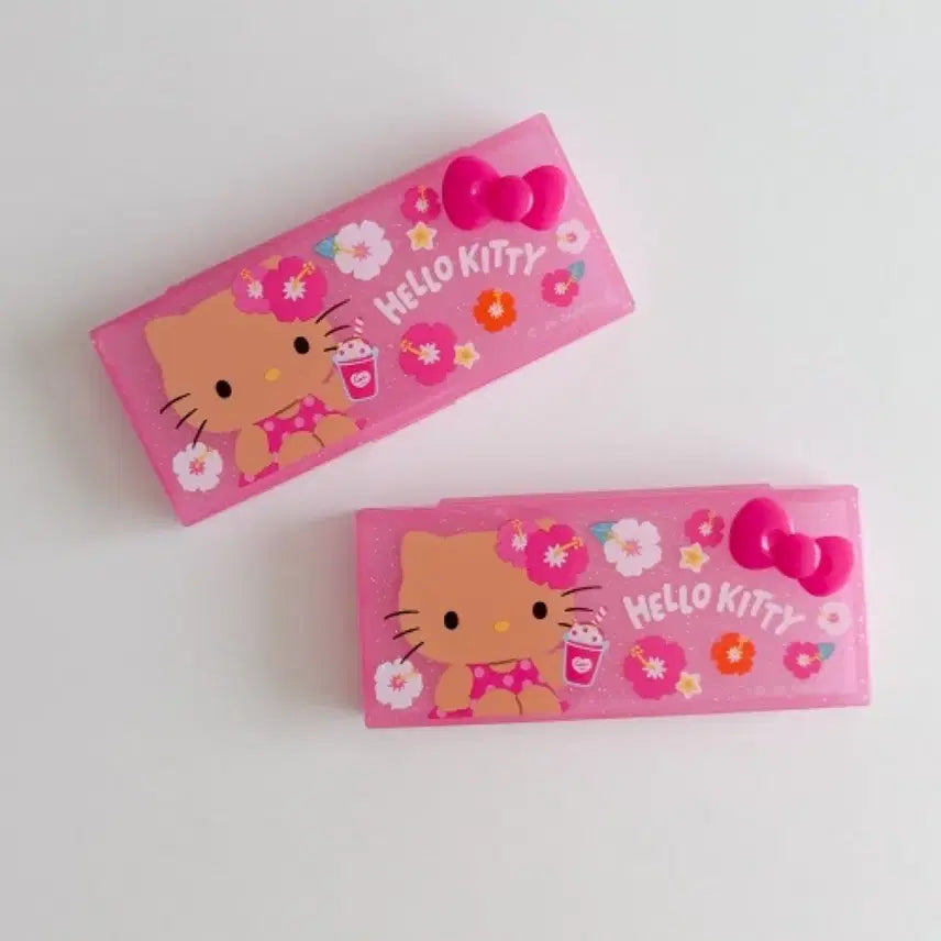 [BUNJANG] Sanrio Hello Kitty Hawaiian Tanning Kitty Accessory Case / [정품]산리오 헬로키티 하와이안 태닝키티 악세사리 케이스 알약통 비타민