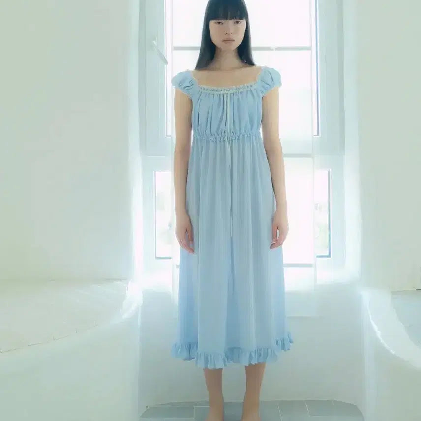 [BUNJANG] Pleat a Empire Chiffon Dress / 플레따 엠파이어 쉬폰 드레스