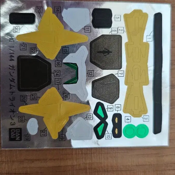 [BUNJANG] Bandai HG 1/144 Gundam Tryon 3 Foil Stickers / HG 1/144 건담 트라이온 3 호일 스티커