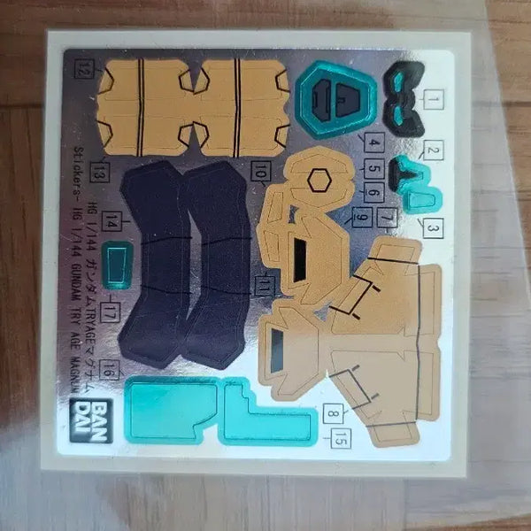 [BUNJANG] Bandai HG 1/144 Gundam Try Age Magnum Foil Stickers / 반다이 HG 1/144 건담 트라이 에이지 마그넘 호일 스티커
