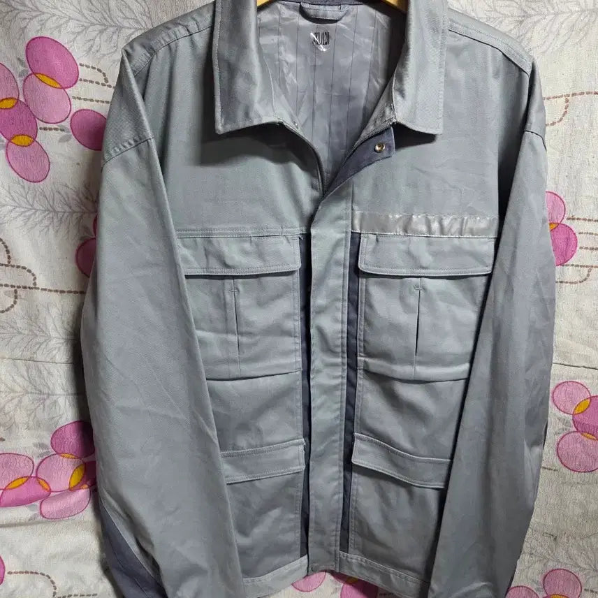 [BUNJANG] Gray Workwear Top 4XL (120) / 그레이 작업복 상의 4XL(120)