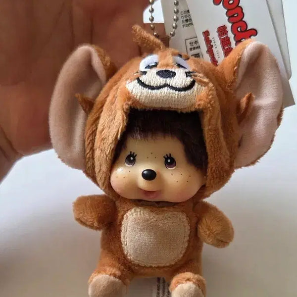 [BUNJANG] Monchhichi Tom and Jerry Costume Keychain / 몬치치 톰과제리 코스튬 키링