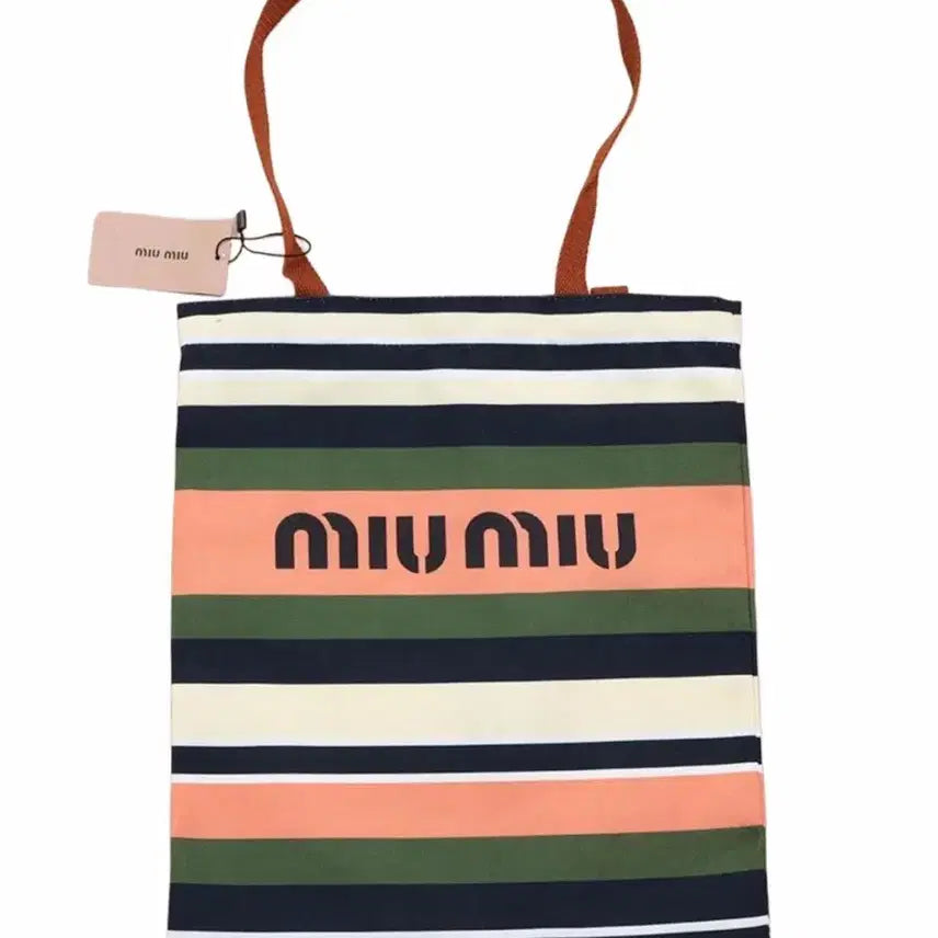 [BUNJANG] Stripe Eco Bag Pink / 스트라이프 에코백