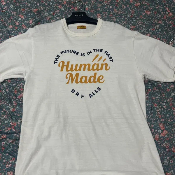 [BUNJANG] Human Made Half-Sleeve T-Shirt Ivory L / - 휴먼메이드 반필 -