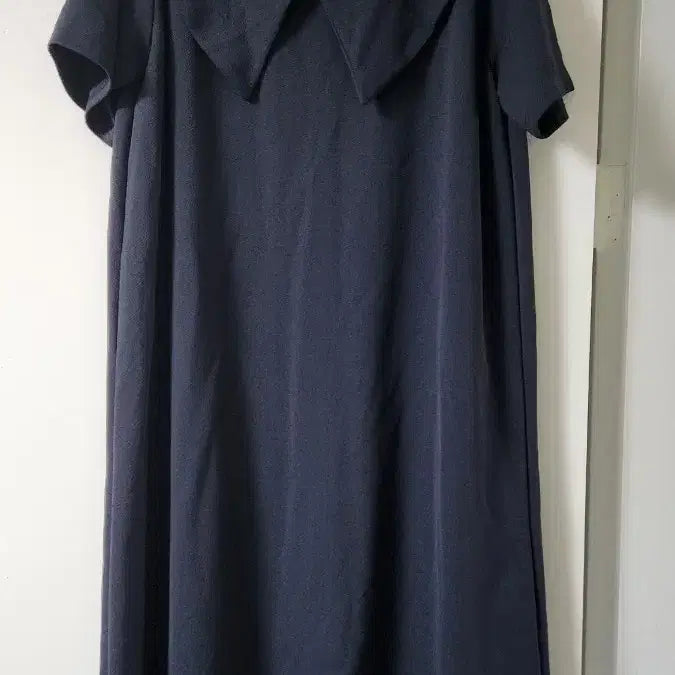 [BUNJANG] ARA Plus-Size Navy Big Collar Long Dress / 새상품 빅사이즈 ARA 네이비 빅카라 롱원피스