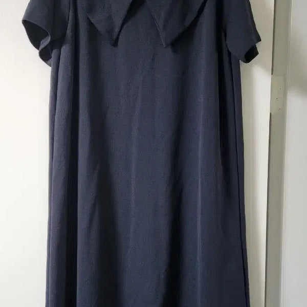 [BUNJANG] ARA Plus-Size Navy Big Collar Long Dress / 새상품 빅사이즈 ARA 네이비 빅카라 롱원피스