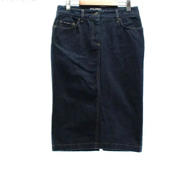 [BUNJANG] Dolce & Gabbana Women's Midi Skirt (Size 40) / 돌체앤가바나 B6043 여성40 미디스커트 청치마 구스몰