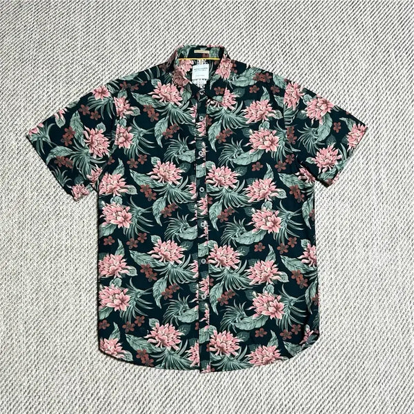[BUNJANG] DENIM & FLOWER Hawaiian Short Sleeve Shirt (M) / [M] DENIM & FLOWER 데님앤플라워 하와이안 반팔 셔츠