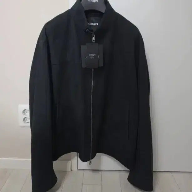 [BUNJANG] Allegri 26SS Suede Blouson Jacket Black / 새상품 26ss 알레그리 스웨이드 자켓 블루종 점퍼 블랙 110size(