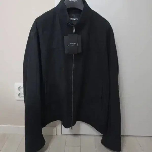 [BUNJANG] Allegri 26SS Suede Blouson Jacket Black / 새상품 26ss 알레그리 스웨이드 자켓 블루종 점퍼 블랙 110size(