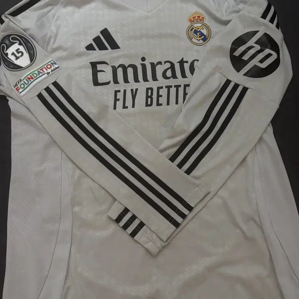 [BUNJANG] Real Madrid 25-26 Home Long Sleeve Jersey Bellingham Replica / 레알마드리드 25-26 홈 긴팔 유니폼 HP 벨링엄 마킹 레플