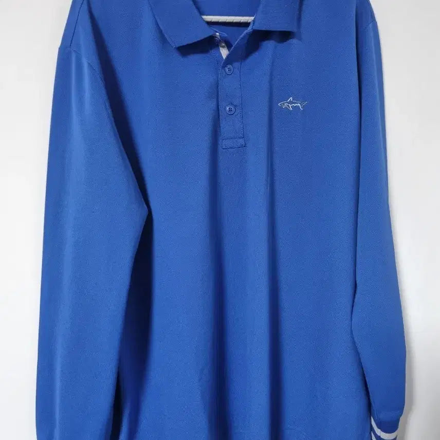 [BUNJANG] Greg Norman Long Sleeve Polo Shirt Blue 110 / 그렉 노먼 긴팔 카라티 블루110