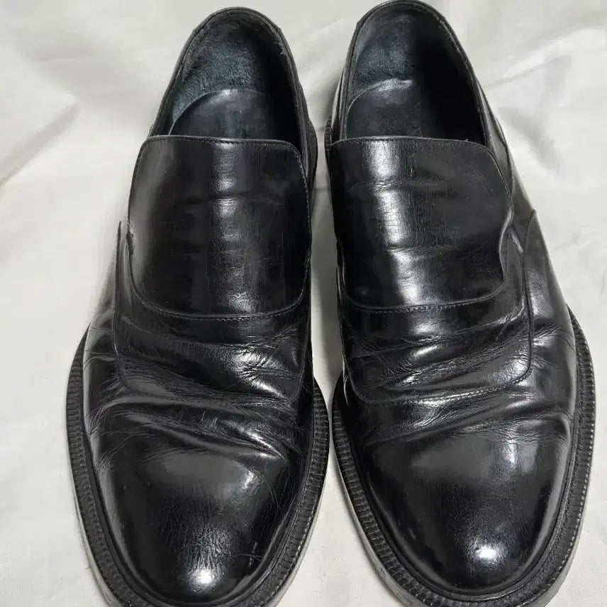 [BUNJANG] Emporio Armani Black Leather Loafers Size 8 (US) / 엠포리오 아르마니 구두 8 사이즈