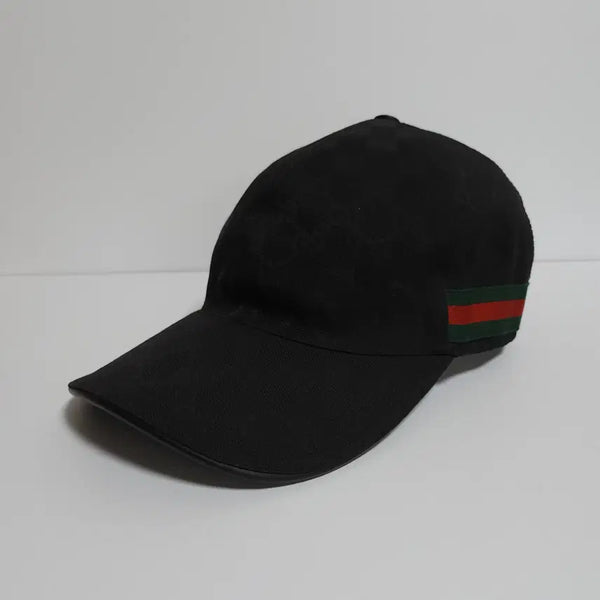 [BUNJANG] Gucci Black GG Monogram Baseball Cap Hat XL / [XL] 구찌 블랙 GG 모노그램 볼캡 모자 A6030