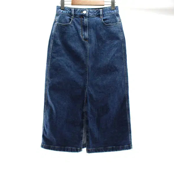 [BUNJANG] Club Monaco One-Hanseom Women's Long Denim Skirt (Size 25-26) / 클럽모나코 한섬 B6042 여성25-26 청치마 롱스커트 구스몰