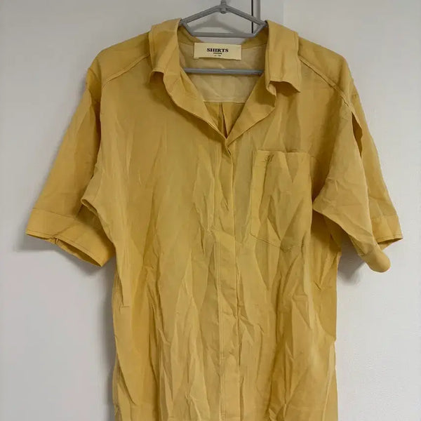 [BUNJANG] System Summer Open Collar Rayon Short Sleeve Shirt / [한섬] 시스템 여름용 오픈카라 레이온 반팔 셔츠