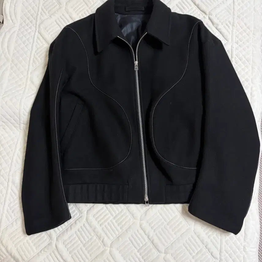 [BUNJANG] Typing Mistake Piping Wool Jacket / 타이핑미스테이크 파이핑 울 자켓