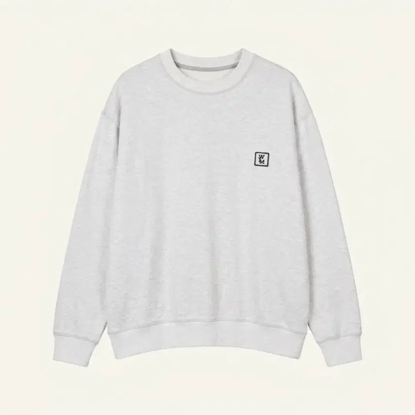 [BUNJANG] Wooyoungmi Back Logo Sweatshirt Light Grey (Size 52) / 우영미 백로고 맨투맨 라이트그레이 (52)