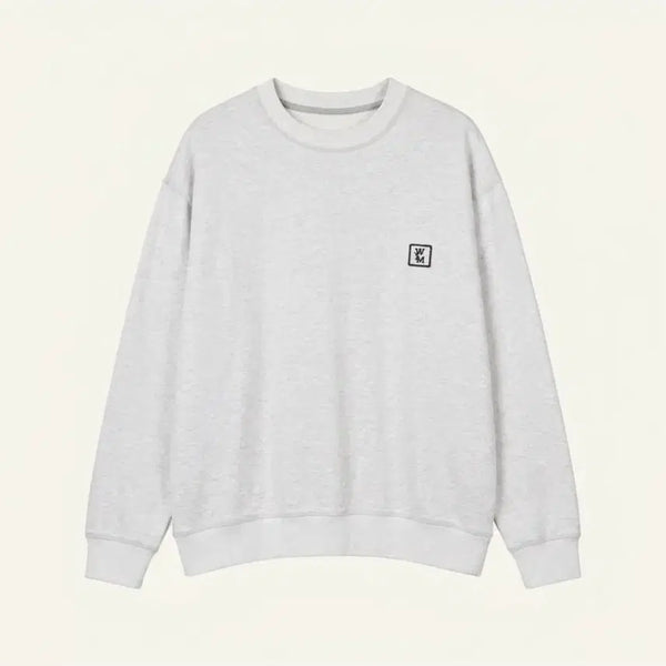 [BUNJANG] Wooyoungmi Back Logo Sweatshirt Light Grey (Size 52) / 우영미 백로고 맨투맨 라이트그레이 (52)