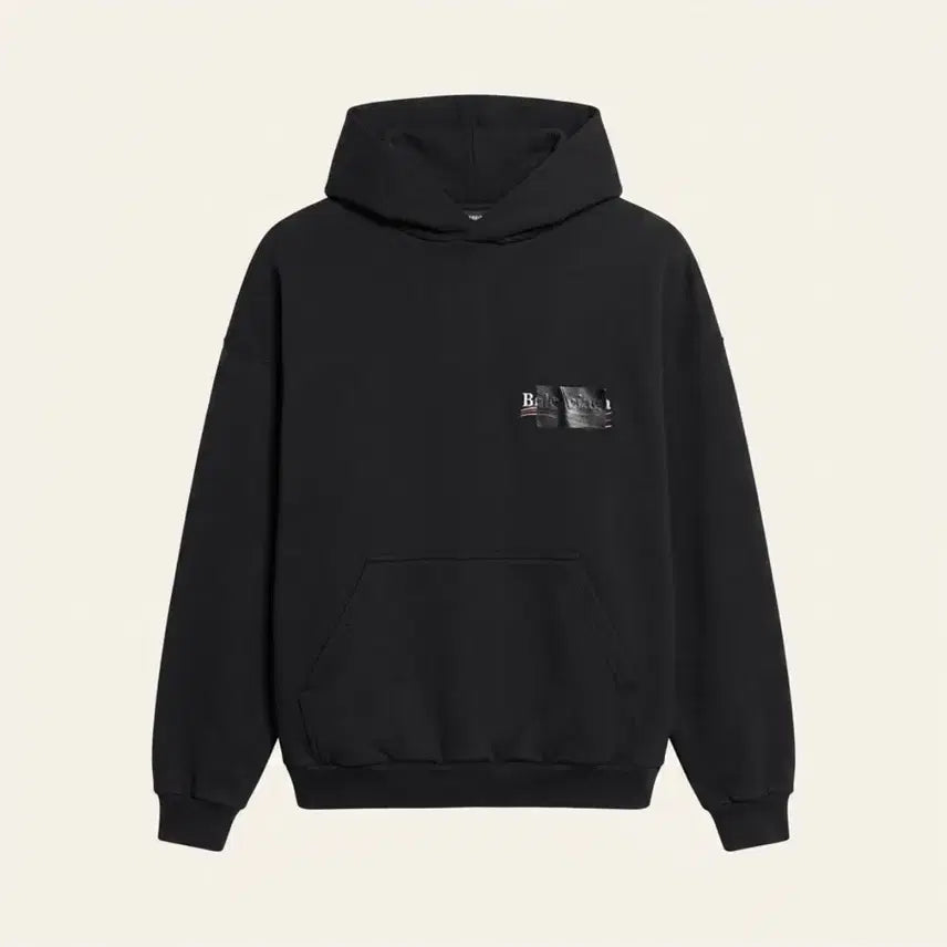 [BUNJANG] Balenciaga Wave Logo Shearling Hoodie / 발렌시아가 웨이브로고 개퍼 후드티 (2)
