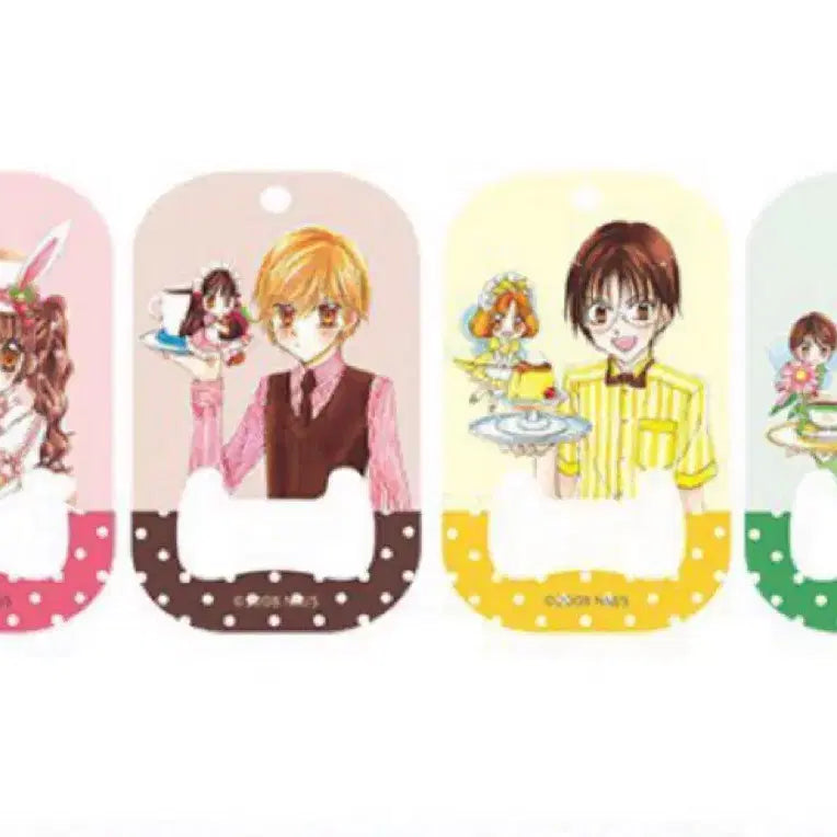 [BUNJANG] Strawberry, Gaon, Doha, Rosin 4-Piece Bundle Set Keyring Opener / 일괄) 꿈빛파티시엘 원작 팝업 키링형 오프너 4종 딸기 가온 도하 로진